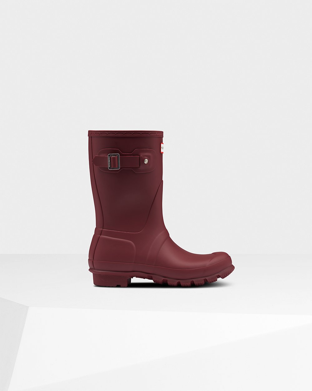 Hunter Original For Women - Short Rain Boots Grey Red | India AIQHX4963